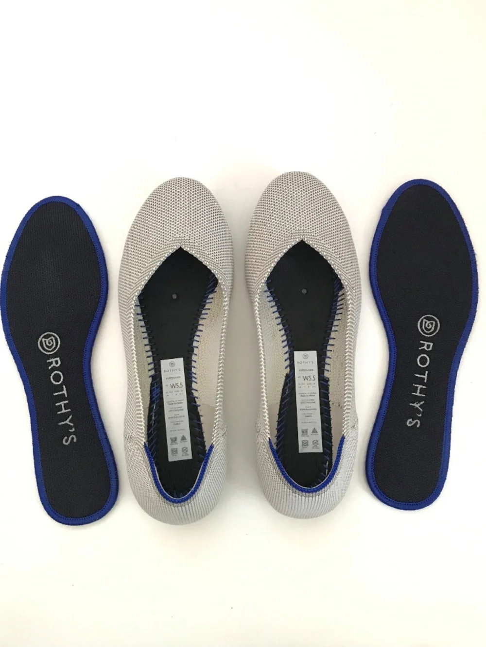 ROTHY’S The Flat Birdseye Flax Round Toe Women’s Size 5.5